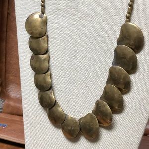 Vintage Rustic gold plated necklace